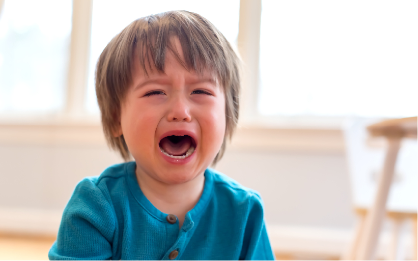 Phrase during child's tantrum