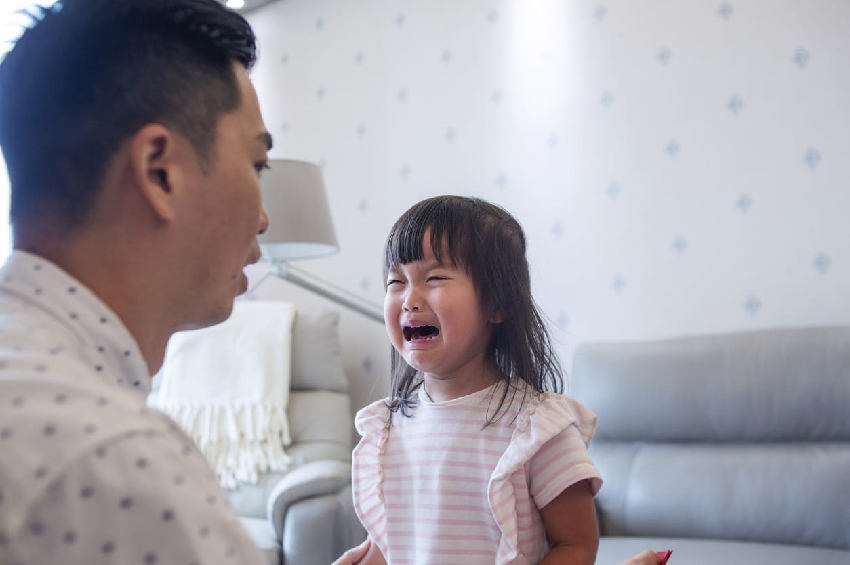 Manage child's tantrum