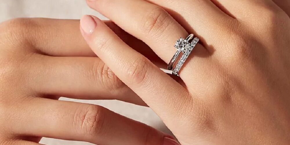 How to Wear an Engagement Ring and Wedding Band